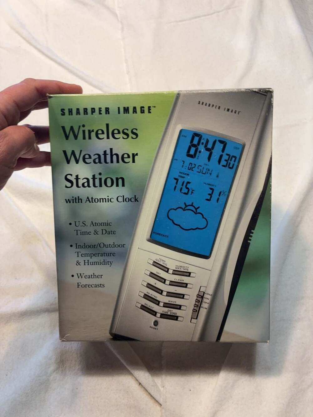 Sharper Image Wireless Weather Station with Atomic Clock